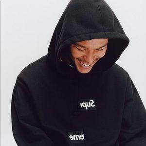 Supreme Comme Des Garçons Split Box Logo Hoodie